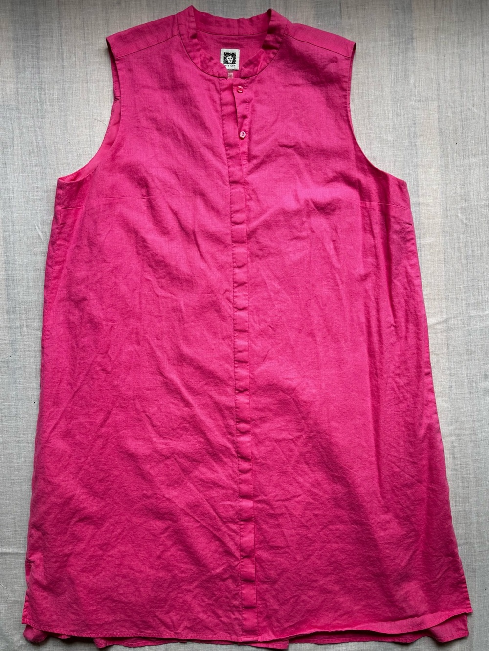 Anne Klein Hot Pink Sleeveless Dress
